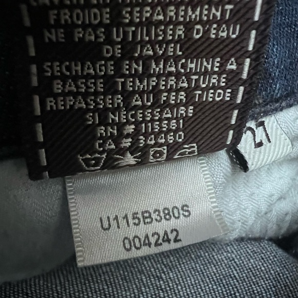 7 for All Mankind DOJO Jeans Women’s Size 27 Dark Wash Flare Leg U115B380S - Picture 7 of 9